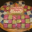 9 - cookie  gourmet sugar cookie arrangement featuring "quilts")